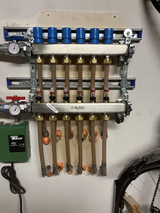 Plumber performing Gas Line Installation at a residential property in Merrillville